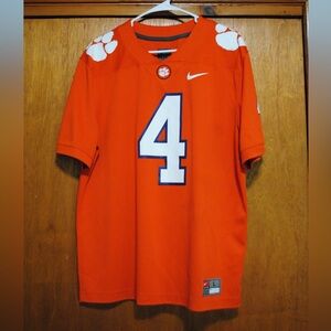 Nike Clemson Tigers Jersey Deshaun Watson Orange #4 Men's Size Large